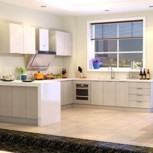 Tủ bếp bằng gỗ thiết kế hiện đại