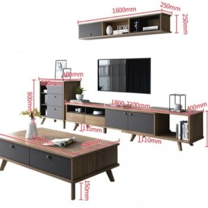 Bàn trà bằng gỗ cho phòng khách gia đình