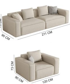 Sofa phòng khách phong cách Ý đẹp