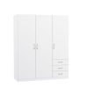 Tủ quần áo | HAGENDRUP | gỗ công nghiệp | trắng | R144xS50xC176cm