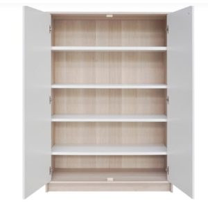 Tủ giày | HAGENDRUP | gỗ công nghiệp | màu trắng/sồi | R80xS35xC118cm