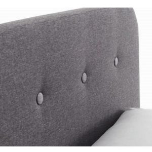 Giường | EDITH | gỗ công nghiệp/vải polyester | xám nhạt | R180xD200cm