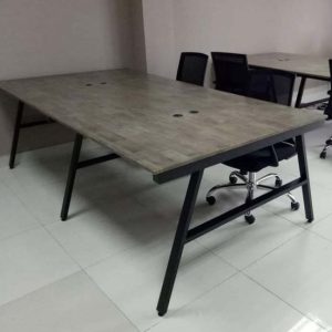 Bàn cụm 4 240x120 AConcept chân sắt lắp ráp HBAC015